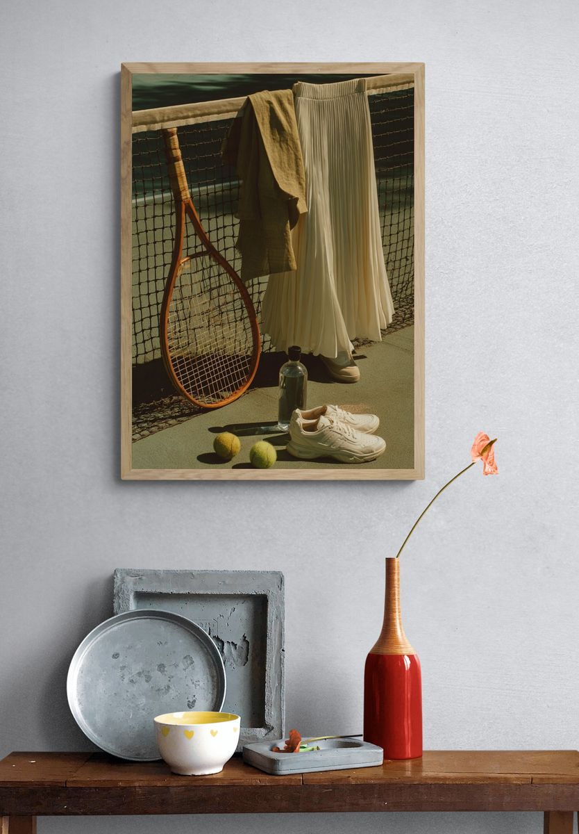 Tennis Still Life Photography Poster. — room view 3