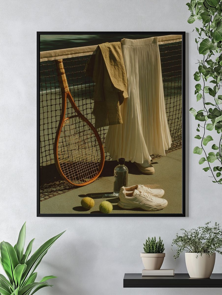 Tennis Still Life Photography Poster. — room view 4