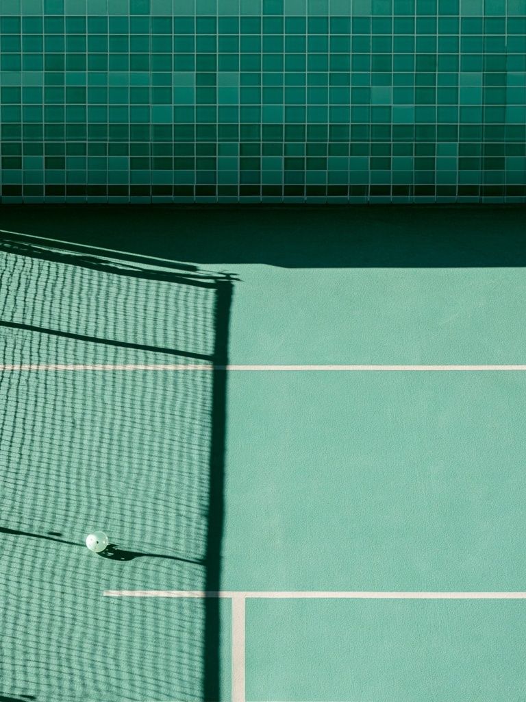 Tennis Court Shadow Photography Poster. poster — photography art