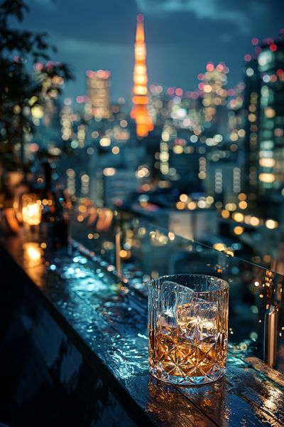 Tokyo Skyline Night Photography Poster. poster print
