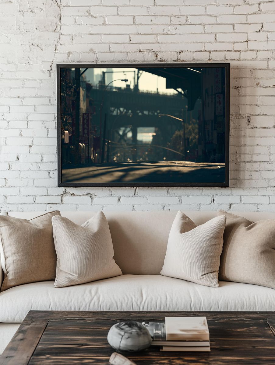 Tokyo Alleyway Photography Poster. — room view 1