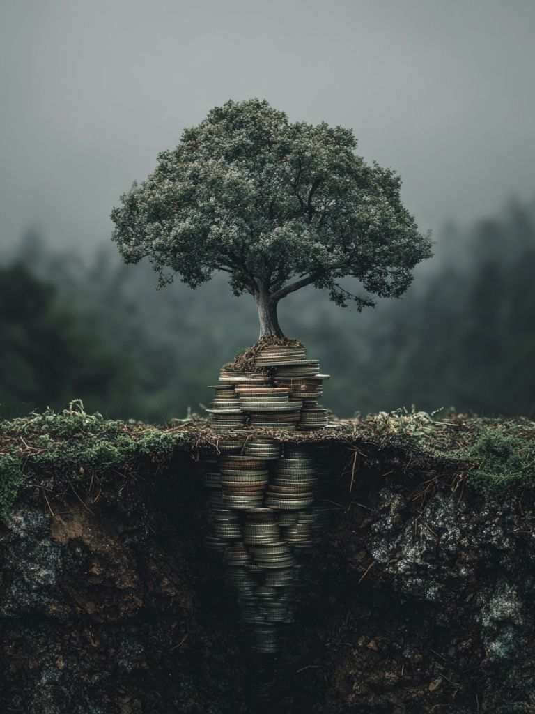 Tree of Wealth — Surrealism Print. poster detail