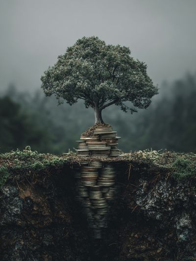 Tree of Wealth — Surrealism Print. poster print