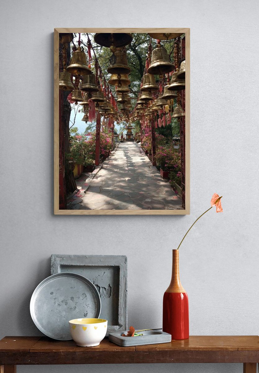 Temple Bells Pathway — Photography Print. — room view 3