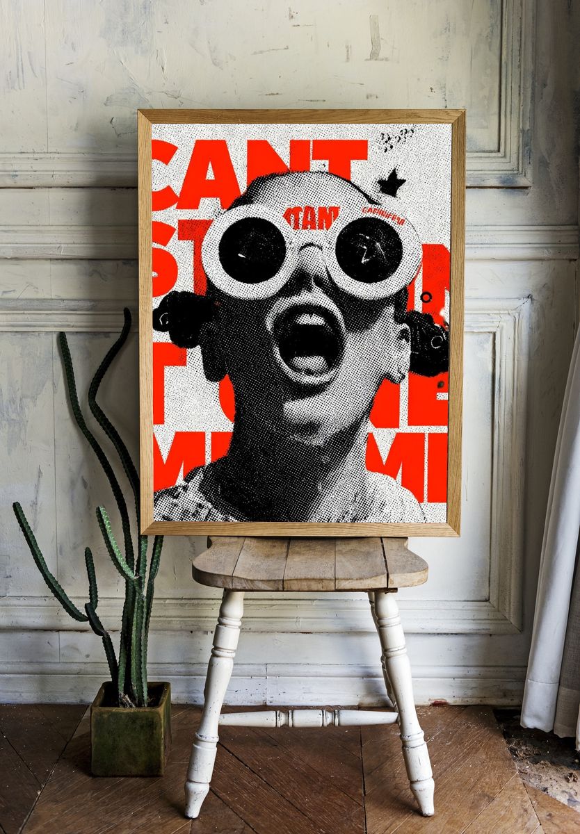 Can't Stop Me — Typography Print. — room view 1