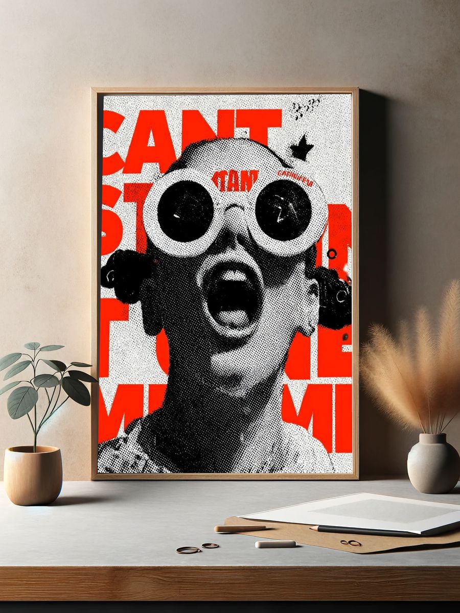 Can't Stop Me — Typography Print. — room view 2