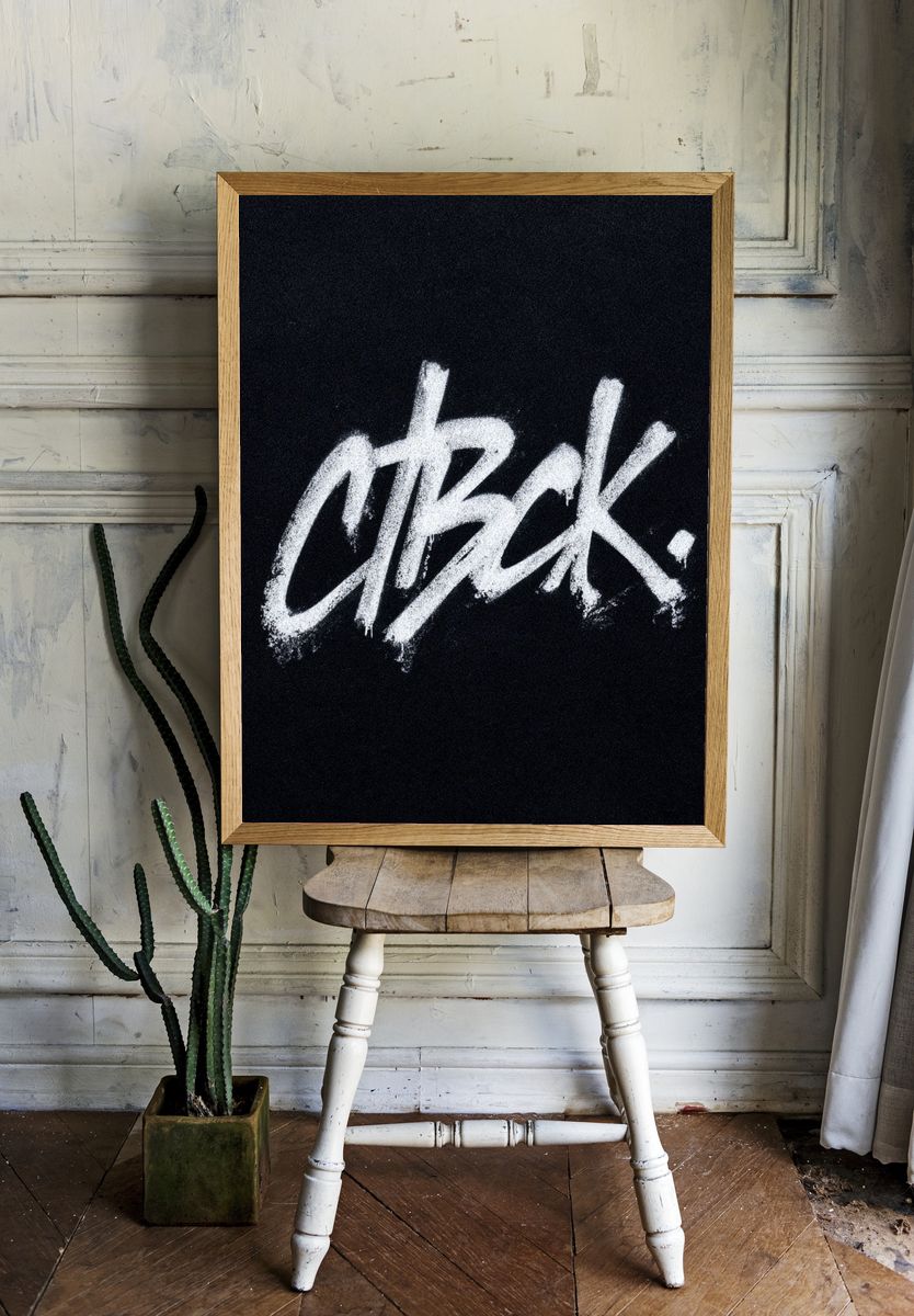 CTBCK — Typography Print. — room view 1