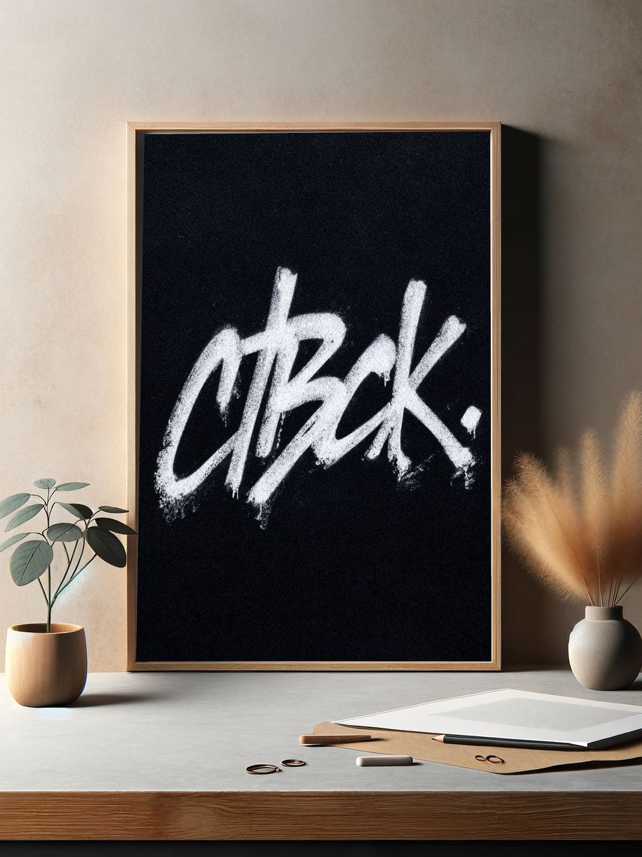 CTBCK — Typography Print. — room view 2