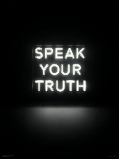 Speak Your Truth — Typography Print