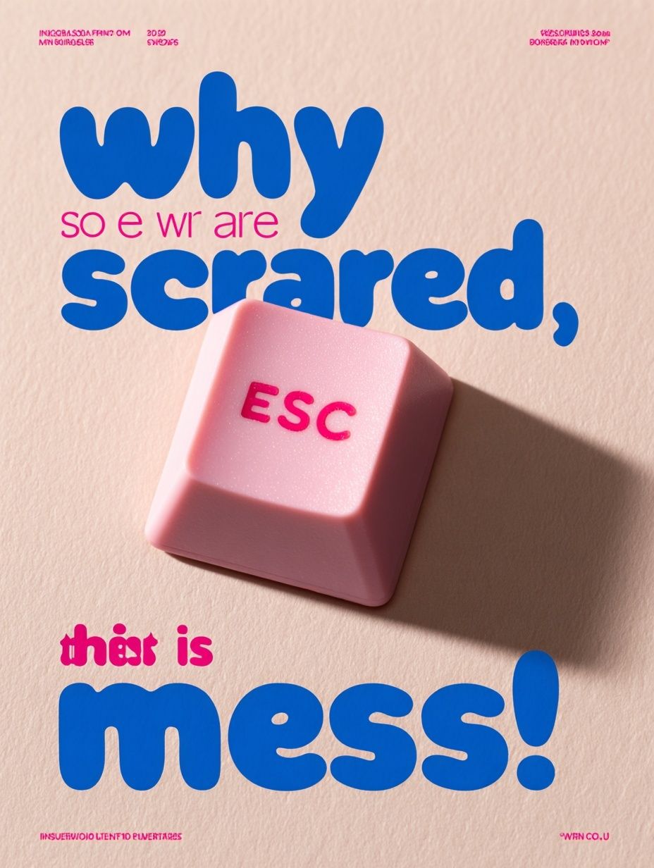 ESC Key — Typography Print. poster detail