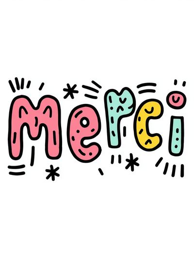 Merci — Typography Print