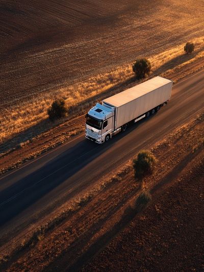Truck on Open Road — Photography Print. poster print