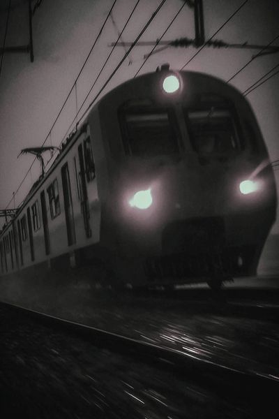 Night Train Motion Photography Poster.