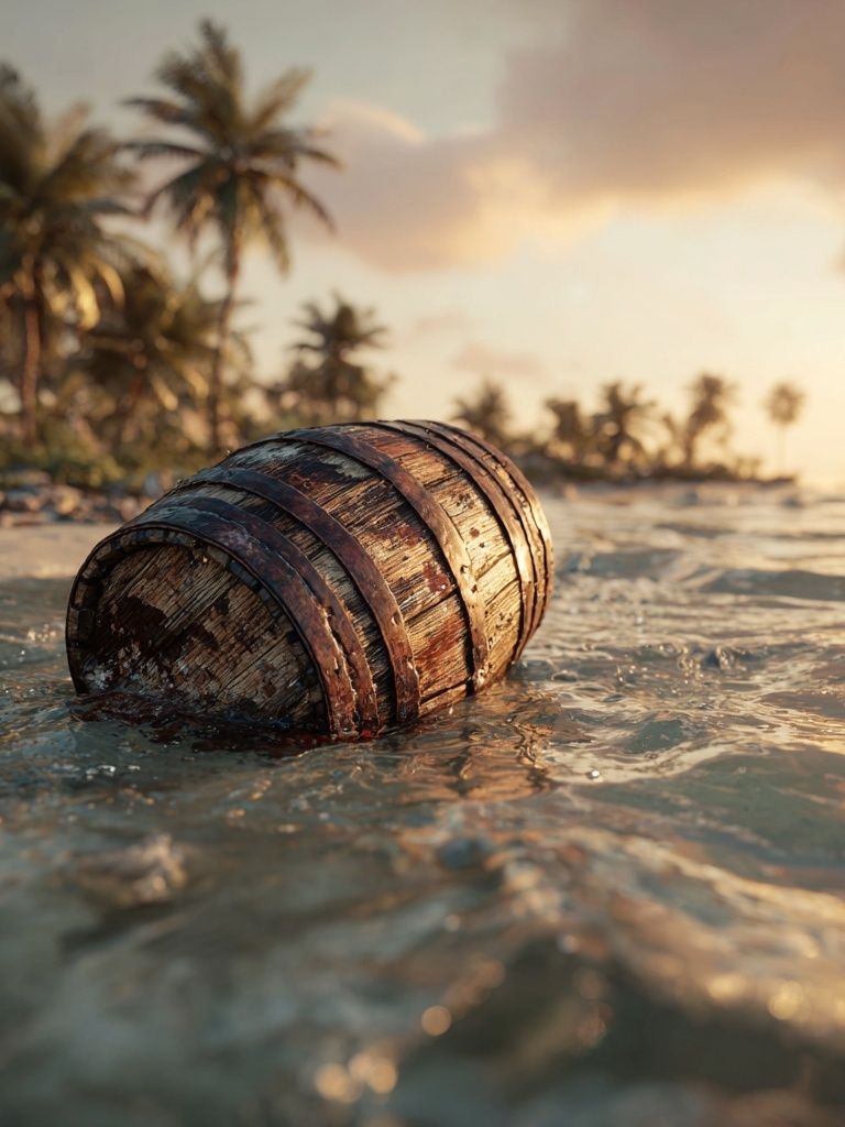 Tropical Drift Barrel Photography Poster. poster detail