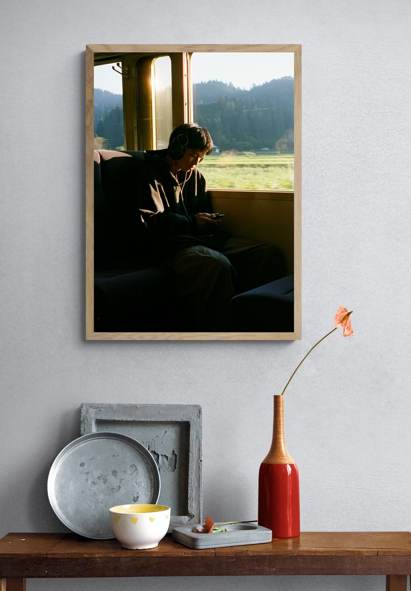 Train Window Portrait Poster. — room view 3