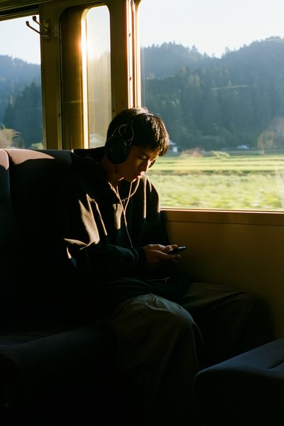 Train Window Portrait Poster.