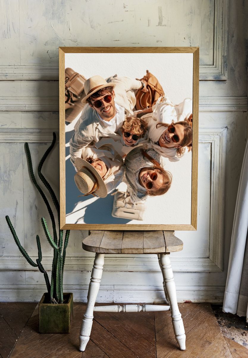 Travel Friends Overhead Photography Poster. room preview