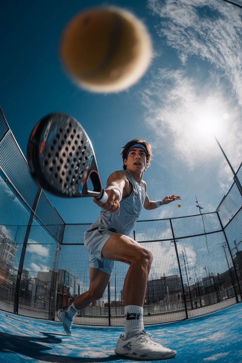 Tennis Player Action Shot Poster. poster detail