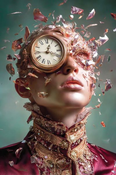 Time Shattered — Surrealism Print. poster print