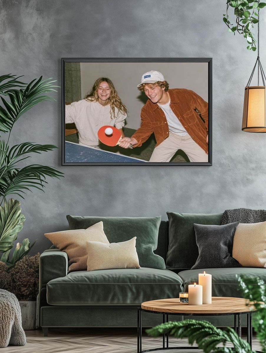Table Tennis Friends Photography Poster. — room view 4