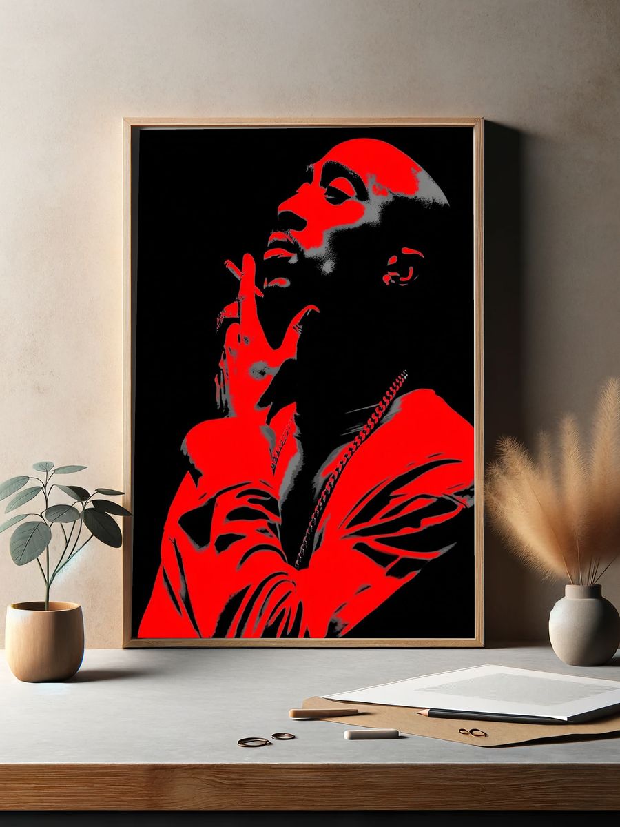 Tupac Shakur — Pop Art Print. — room view 2