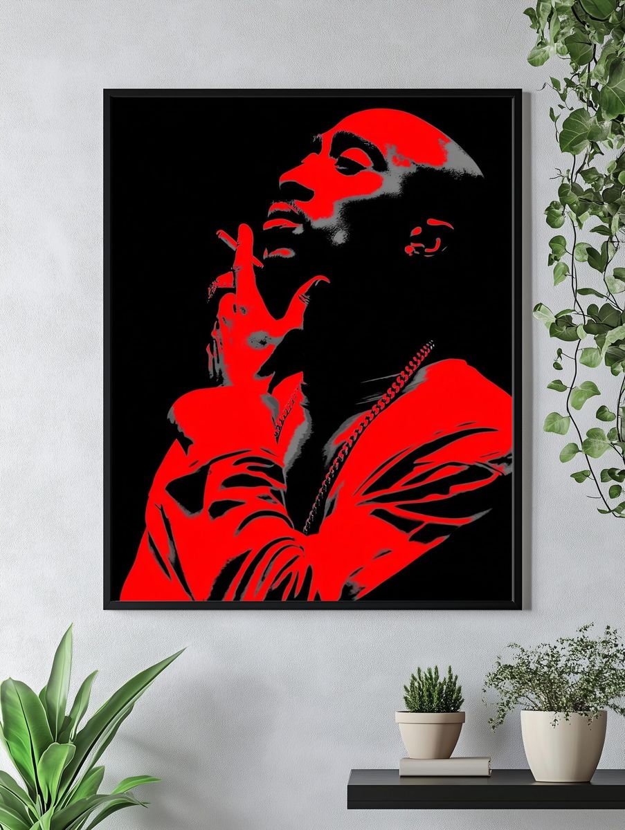 Tupac Shakur — Pop Art Print. — room view 4