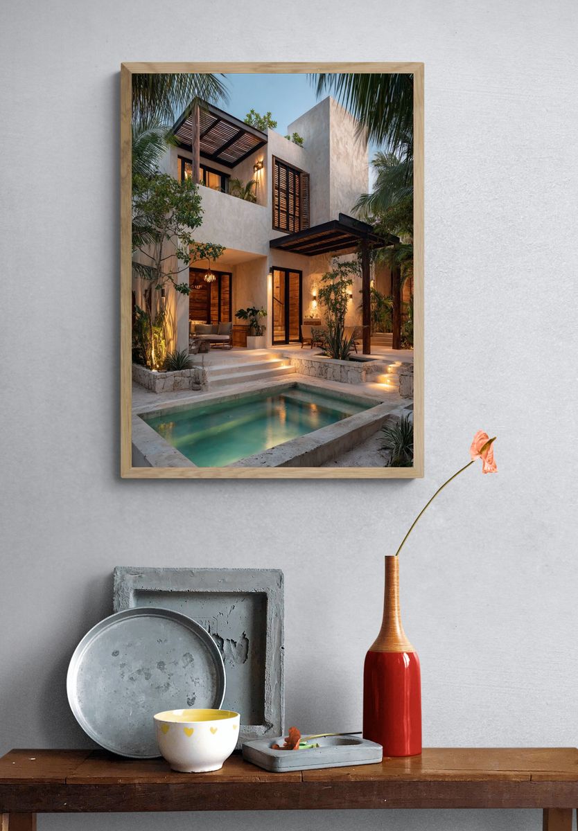 Modern Tropical Villa — Architecture Print. — room view 3