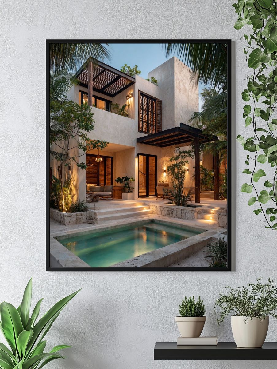 Modern Tropical Villa — Architecture Print. — room view 4