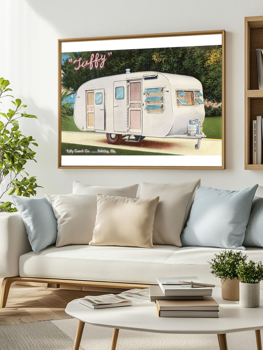 Tuffy Vintage Trailer Poster. — room view 2