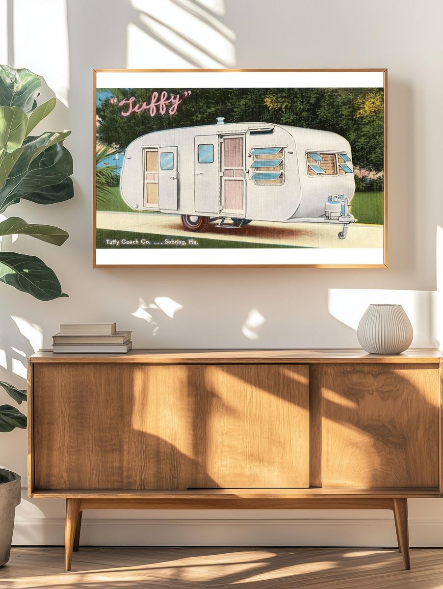 Tuffy Vintage Trailer Poster. — room view 3
