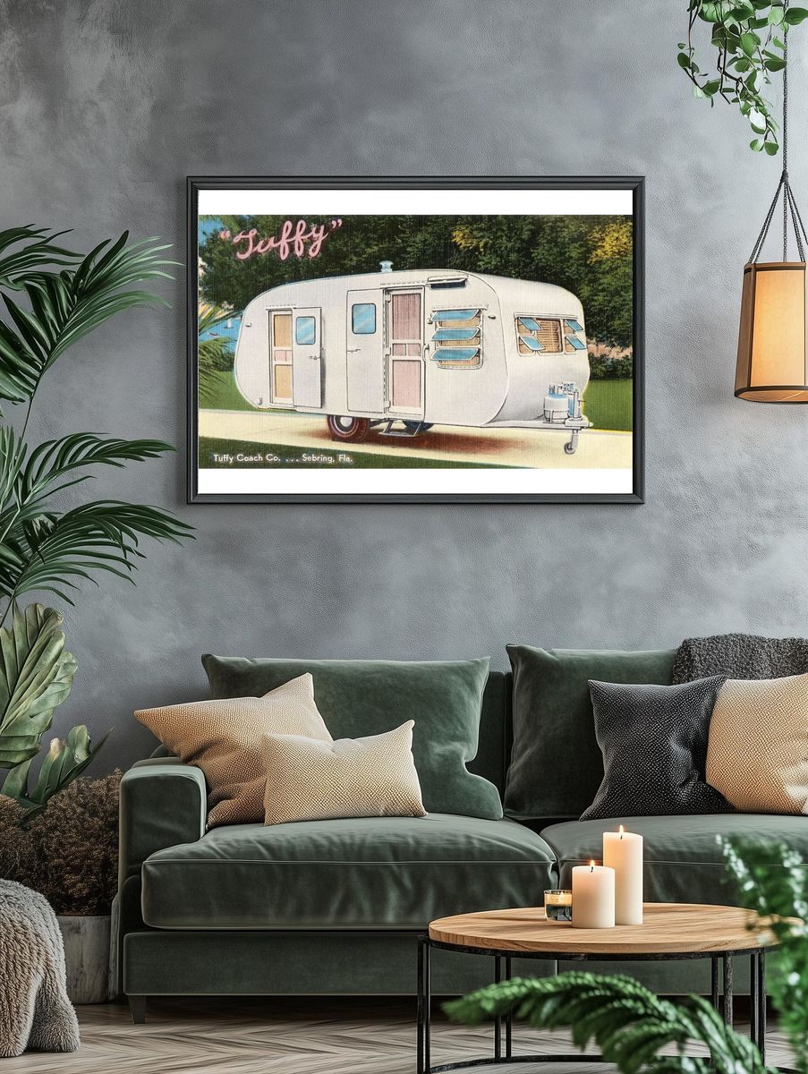 Tuffy Vintage Trailer Poster. — room view 4