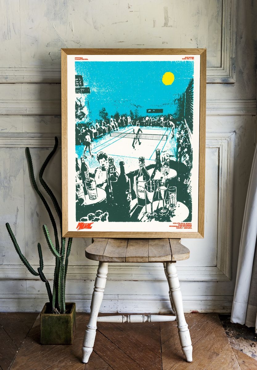 Tennis Match — Vintage Print room preview