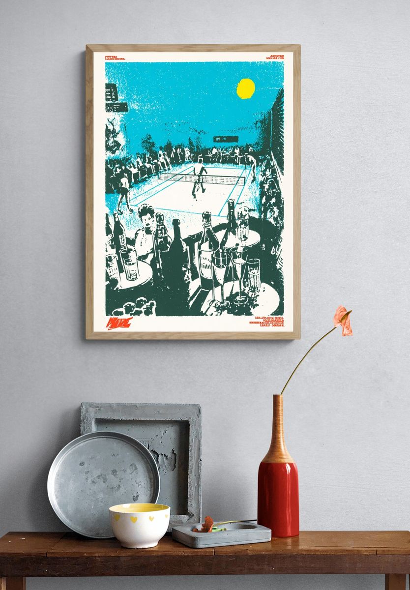 Tennis Match — Vintage Print. — room view 3