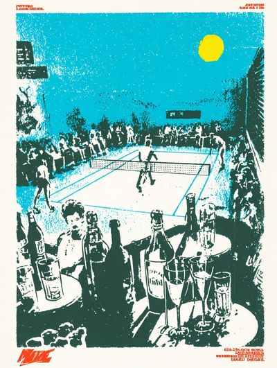 Tennis Match — Vintage Print