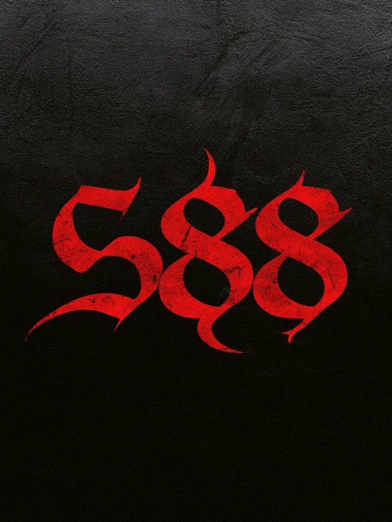 588 Gothic Typography Poster. poster — typography art