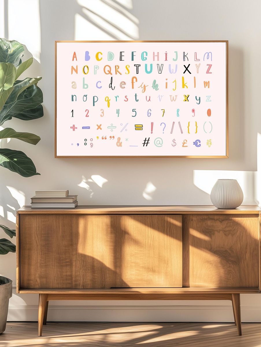 They Them Gothic Typography Poster. — room view 3