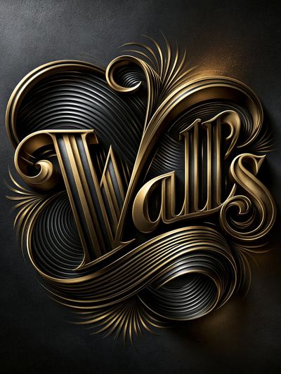 Valls Art Deco Typography Poster.