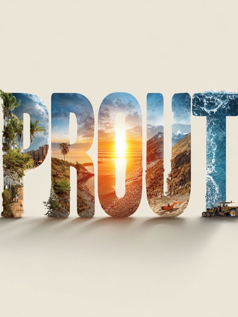 Proud Typography Poster. poster — typography art