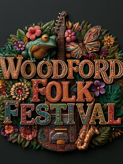 Woodford Folk Festival Typography Poster.