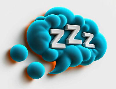 Sleepy Zzz Abstract Poster.