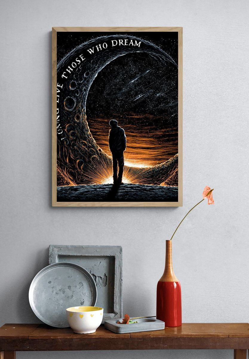 Those Who Dream Typography Poster. — room view 3
