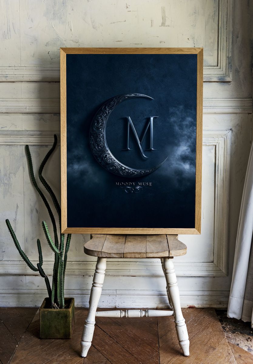 Moody Muse Typography Poster. — room view 1