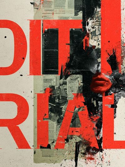 Editorial Collage Typography Poster.