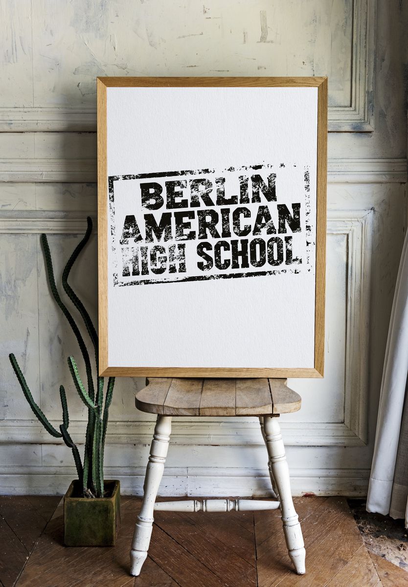 Berlin American High School Typography Poster. room preview