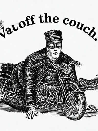 Vauoff the Couch Typography Print. poster — typography art