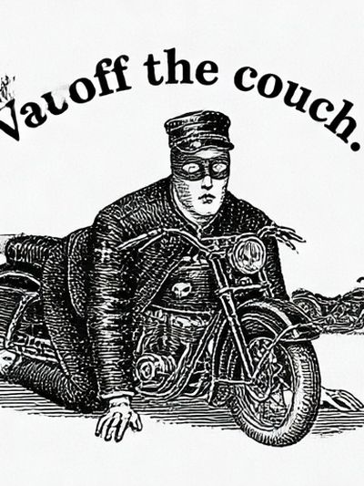 Vauoff the Couch Typography Print.