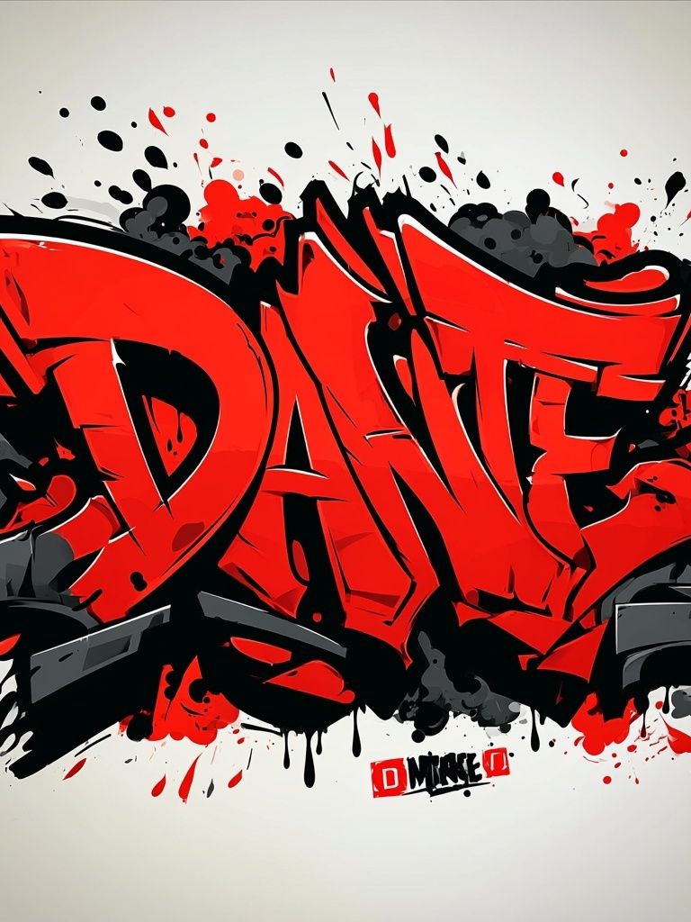 DANE Graffiti Poster. poster detail