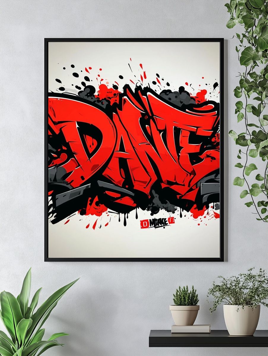 DANE Graffiti Poster. — room view 4