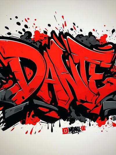 DANE Graffiti Poster. poster