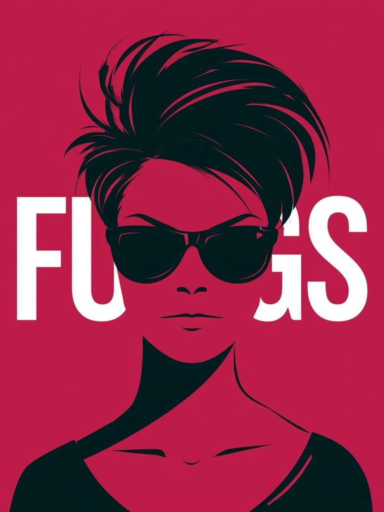 Fierce Woman Typography Poster. poster detail